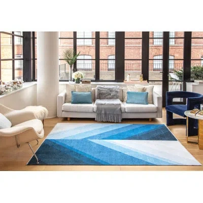 Elizabeth Sutton Collection Maisie Modern True Blue Area Rug