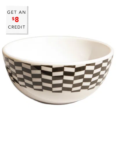 Elizabeth Sutton Home B&w Chevron Bowl With $8 Credit