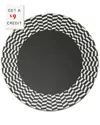 Elizabeth Sutton Home B&w Chevron Starburst Round Placemats With $9 Credit