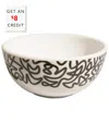 Elizabeth Sutton Home B&w Squiggly Bowl With $8 Credit