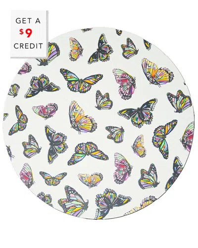 Elizabeth Sutton Home Butterflies Round Placemat With $9 Credit
