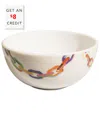 Elizabeth Sutton Home Large Chain Link Bowl With $8 Credit In White