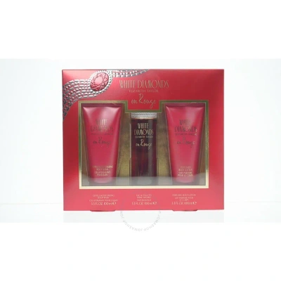 Elizabeth Taylor Ladies White Diamond En Rouge Gift Set Fragrances 719346264792 In Orange / Pink / White