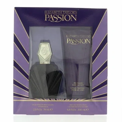 Elizabeth Taylor Passion Mini Perfume Set In Display Box In Transparent
