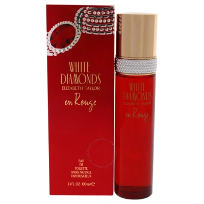 Elizabeth Taylor White Diamonds En Rouge By  For Women - 3.3 oz Edt Spray In Orange / Pink / White