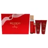 Elizabeth Taylor White Diamonds En Rouge By  For Women - 4 Pc Gift Set 3.3oz Edt Spray In Multi
