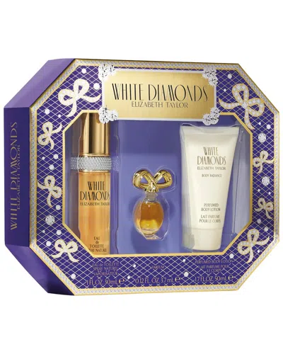 Elizabeth Taylor Women's 1oz White Diamonds 3pc Set In Transparent