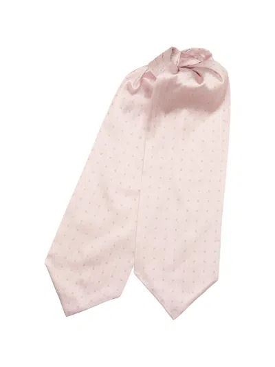 Elizabetta Angelo Jacquard-silk Ascot Tie In Pink
