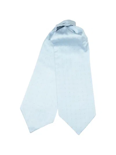 Elizabetta Angelo Jacquard-woven Ascot Tie In Blue