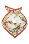Elizabetta Anthea - Hand Rolled Silk Foulard For Women In Ivory