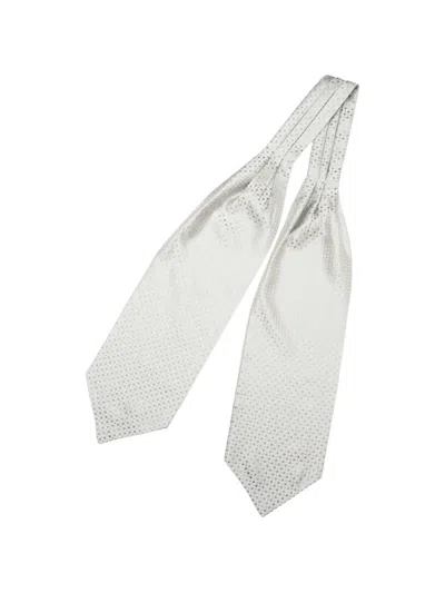 Elizabetta Ascot Jacot-woven Tie In Gray