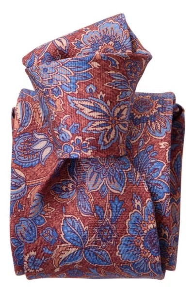 Elizabetta Catania In Blue And Brick Red