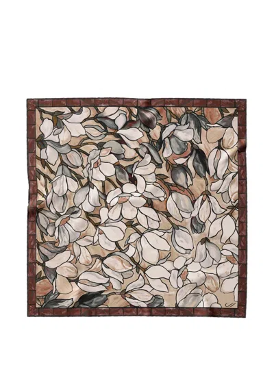 Elizabetta Clara Floral-print Silk Scarf In Multi