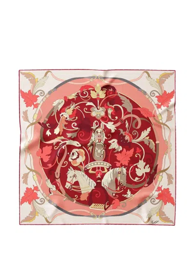 Elizabetta Elena Silk Bandana In Red