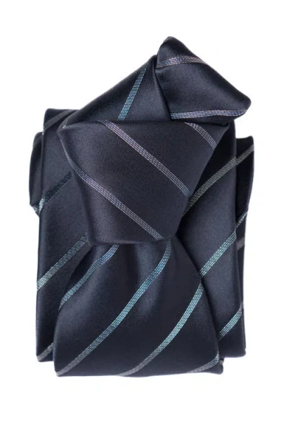 Elizabetta Esino In Midnight Blue And Silver