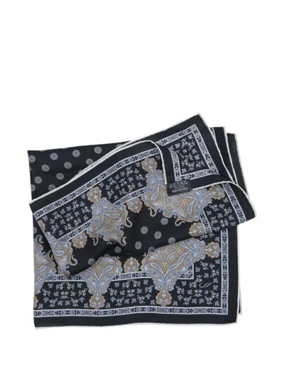 Elizabetta Filippo Medallion-print Scarf In Black