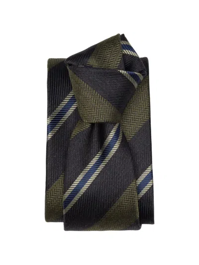 Elizabetta Flaminia Silk Jacquard Tie In Multi