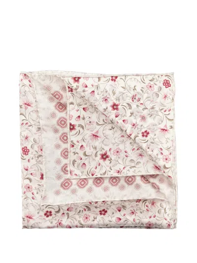 Elizabetta Italo Floral-print Pocket Square In Multi