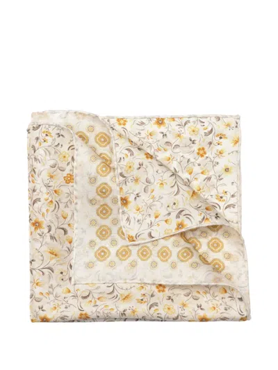 Elizabetta Italo Floral-print Pocket Square In Multi