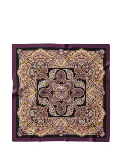 Elizabetta Malta Silk Scarf In Black