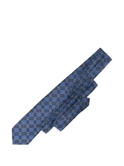 Elizabetta Moscato Silk Jacquard Tie In Blue