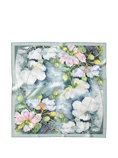 Elizabetta Odetta Floral-print Silk Scarf In Multi
