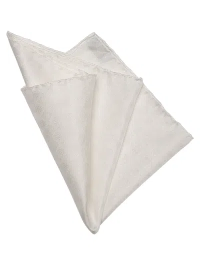 Elizabetta Otello Pocket Square In White