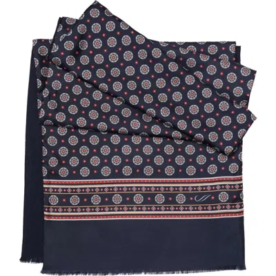 Elizabetta Palatino In Navy/ Grey And Burgundy