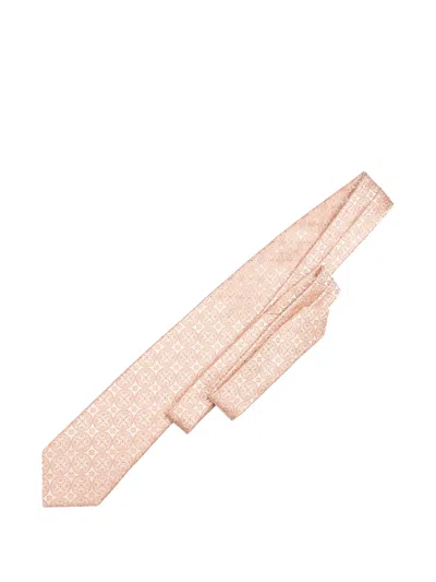 Elizabetta Palladio Jacquard Silk Tie In Pink