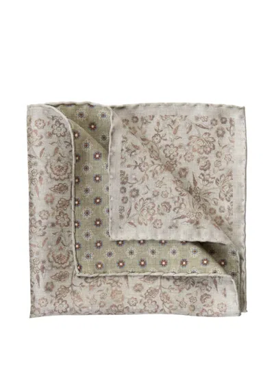 Elizabetta Pascal Double-sided Silk Pocket Square In Multi