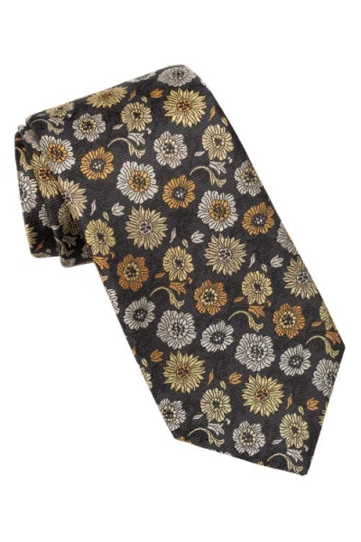 Elizabetta Pergola - Extra Long Silk Jacquard Tie For Men In Yellow