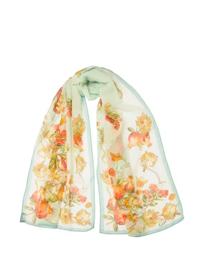 Elizabetta Persephone Silk Scarf In Multi
