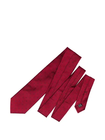 Elizabetta Pisa Jacquard Tie In Red