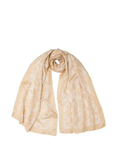 Elizabetta Regina Silk Scarf In Multi