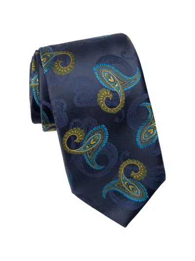Elizabetta Romano Paisley-print Tie In Blue