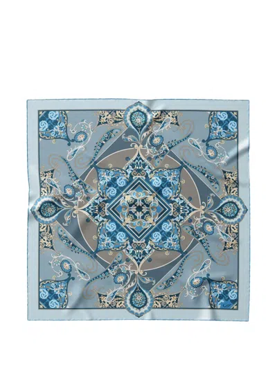 Elizabetta Romina Silk Scarf In Multi