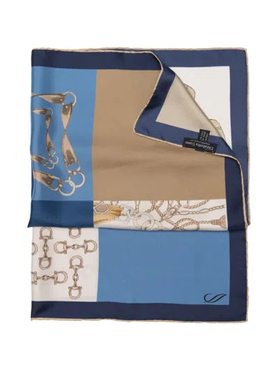 Elizabetta San Siro Equestrian-motif Neckerchief In Multi