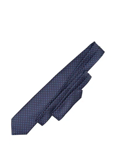 Elizabetta Seville Silk Tie In Blue