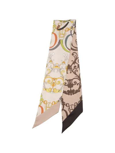 Elizabetta Silvia Equestrian-print Silk Scarf In Multi