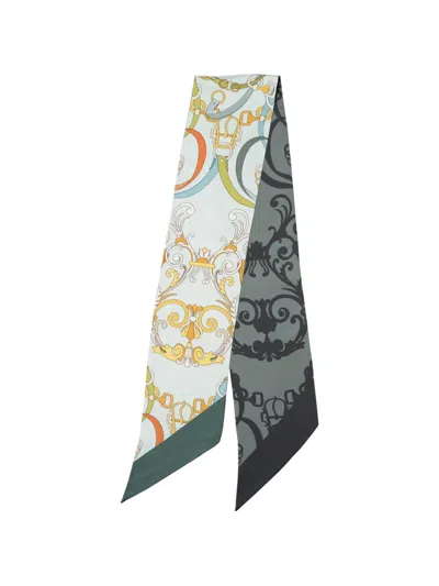 Elizabetta Silvia Silk Scarf In White