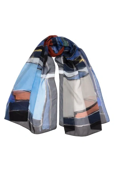 Elizabetta Simona In Brick Red & Blue