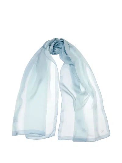 Elizabetta Sophia Silk Scarf In Blue