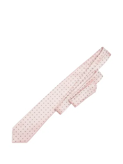 Elizabetta Tiburtina Silk Jacquard Tie In Pink