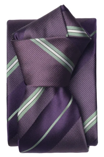 Elizabetta Toledo Silk Jacquard Tie In Purple