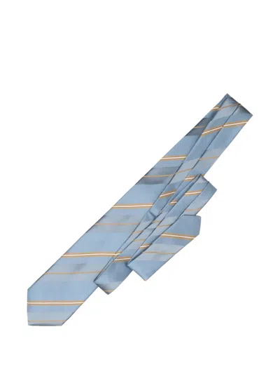 Elizabetta Toledo Silk Jacquard Tie In Blue
