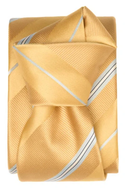 Elizabetta Toledo Silk Jacquard Tie In Yellow