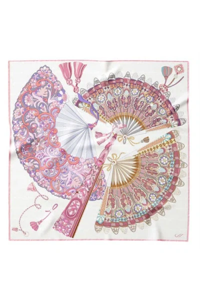 Elizabetta Venetian Fan In Pink