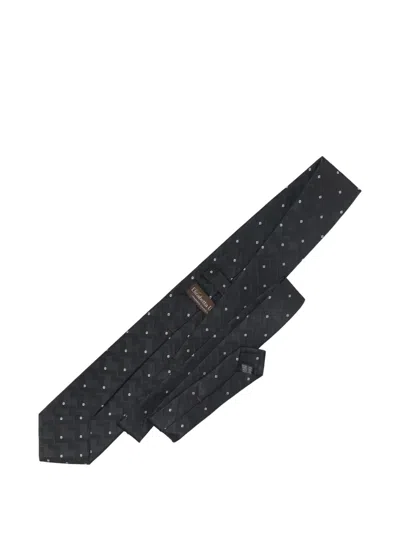 Elizabetta Vittore Herringbone Tie In Black