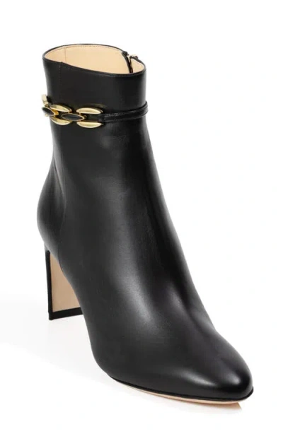 Elizee Elizée Sabina Bootie Leather Ankle Boots In Black