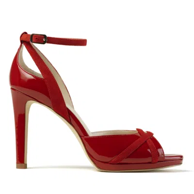 Elizee Women's Red Adriana Sandal - Crimson